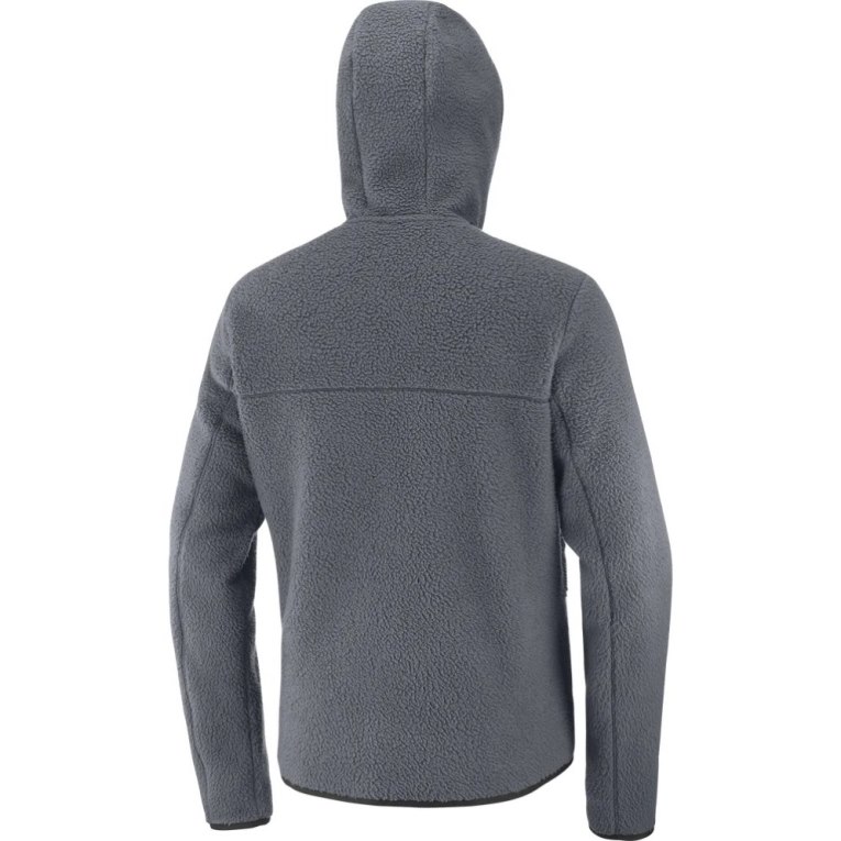 Dark Grey Salomon Essential Warm Teddy Men's Jackets | PH 94230T